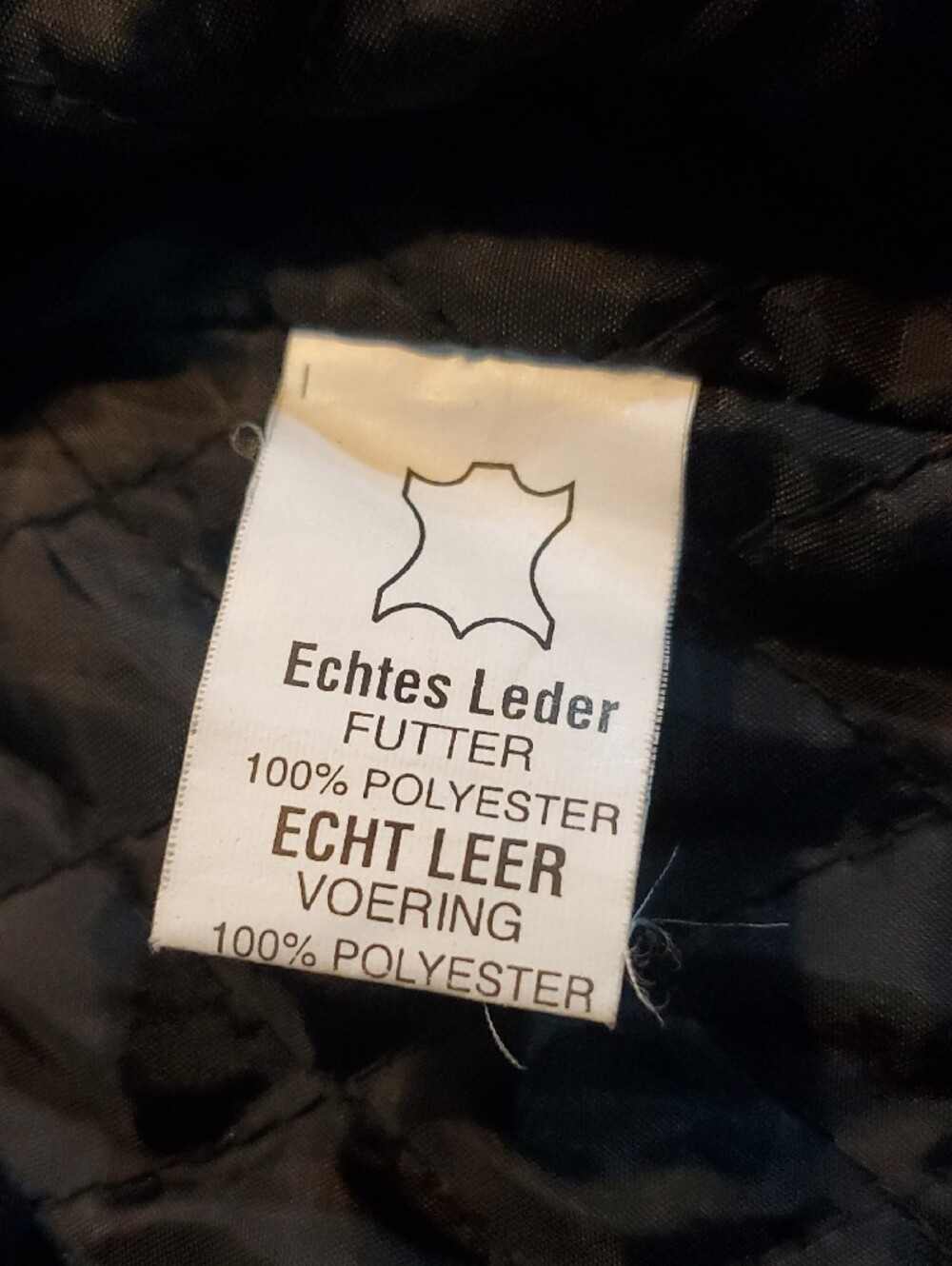 Vintage Black Leather Moto Jacket Echtes Leder Futter Echt Leer Ironhorse Combat - Picture 13 of 14